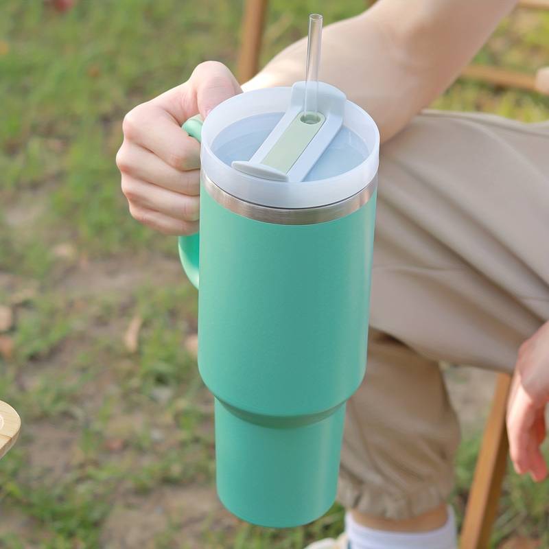 CosySip Tumbler with Straw & Handle